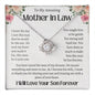 To My Amazing Mother In Law To Be Love Knot Necklace