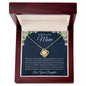 To My Beautiful Mom, From Daughter Love Knot Necklace