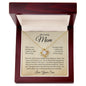 My Loving Mom, Always Keep You In My Heart, Love Your Son Love Knot Necklace