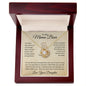 To My Mama Bear Love Your Daughter Love Knot Necklace
