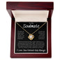 To My Soulmate Took My Breath Away, Love Knot Necklace