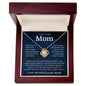 To My Loving Mom Love Knot Necklace