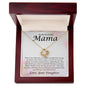 To My Beautiful Mama Watercolor Love Knot Necklace