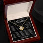 To My Daughter Straighten Your Crown Love Knot Necklace