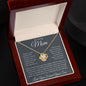 My Loving Mom, Love You Forever, Your Son Love Knot Necklace