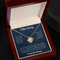 I Am Sorry Love Knot Necklace