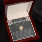 To My Beautifyl Daughter Incredible Blessing Love Knot Necklace