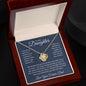 To My Daughter Love You Forever, Love Knot Necklace