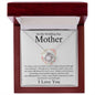 On My Wedding Day Mother I Love You Love Knot Necklace