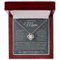 My Loving Mom, Love You Forever, Your Son Love Knot Necklace