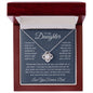 To My Daughter Love You Forever, Love Knot Necklace