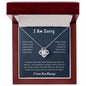 I Am Sorry Love Knot Necklace