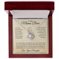 To My Mama Bear Love Your Daughter Love Knot Necklace