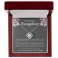 To My Beautifyl Daughter Incredible Blessing Love Knot Necklace
