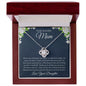 To My Beautiful Mom, From Daughter Love Knot Necklace