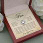 My Loving Mom, Always Keep You In My Heart, Love Your Son Love Knot Necklace