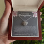 To My Beautifyl Daughter Incredible Blessing Love Knot Necklace