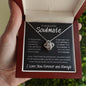 To My Beautiful Soulmate Love Knot Necklace