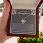 To My Beautifyl Daughter Incredible Blessing Love Knot Necklace