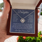 To My Daughter Love You Forever, Love Knot Necklace