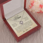 My Loving Mom, Always Keep You In My Heart, Love Your Son Love Knot Necklace