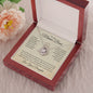 To My Mama Bear Love Your Daughter Love Knot Necklace
