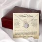 To My Mama Bear Love Your Daughter Love Knot Necklace