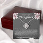 To My Beautifyl Daughter Incredible Blessing Love Knot Necklace