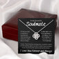 To My Beautiful Soulmate Love Knot Necklace