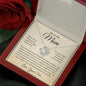 My Loving Mom, Always Keep You In My Heart, Love Your Son Love Knot Necklace
