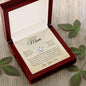 My Loving Mom, Always Keep You In My Heart, Love Your Son Love Knot Necklace