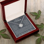 My Loving Mom, Love You Forever, Your Son Love Knot Necklace
