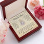 To My Mama Bear Love Your Daughter Love Knot Necklace