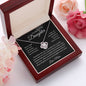 To My Daughter Straighten Your Crown Love Knot Necklace