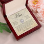 My Loving Mom, Always Keep You In My Heart, Love Your Son Love Knot Necklace