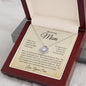 My Loving Mom, Always Keep You In My Heart, Love Your Son Love Knot Necklace