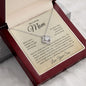 My Loving Mom, Always Keep You In My Heart, Love Your Son Love Knot Necklace