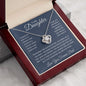 To My Daughter Love You Forever, Love Knot Necklace