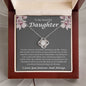 To My Beautifyl Daughter Incredible Blessing Love Knot Necklace