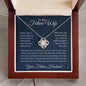 To My Future Wife, Journey Together Love Knot Necklace