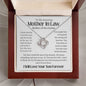 Mother In Law, Mother Of The Groom Love Knot Necklace