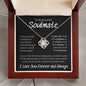 To My Beautiful Soulmate Love Knot Necklace