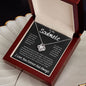 To My Soulmate Took My Breath Away, Love Knot Necklace