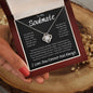 To My Soulmate Took My Breath Away, Love Knot Necklace