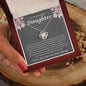 To My Beautifyl Daughter Incredible Blessing Love Knot Necklace