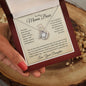 To My Mama Bear Love Your Daughter Love Knot Necklace