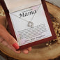 To My Beautiful Mama Watercolor Love Knot Necklace