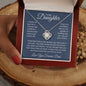 To My Daughter Love You Forever, Love Knot Necklace