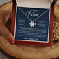 To My Beautiful Mom, Love Your Son Love Knot Necklace