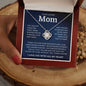 To My Loving Mom Love Knot Necklace